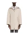 Thom Browne Hooded Cotton Parka In Nude