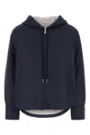 Thom Browne Navy Blue Polyester Down Jacket