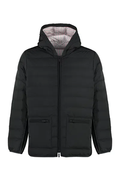 THOM BROWNE HOODED DOWN JACKET