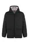 Thom Browne Zip-front Padded Jacket In Black