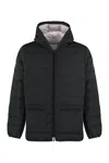 Thom Browne Zip-front Padded Jacket In Black