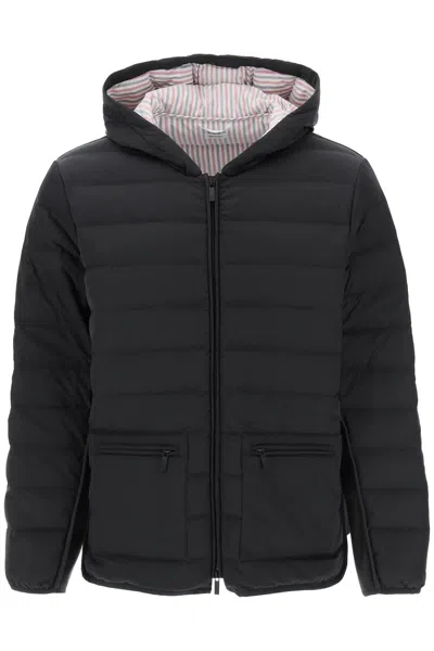 Thom Browne Hooded Down Jacket In Black
