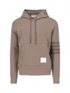 Thom Browne Men's Jersey 4-bar Knit Hoodie