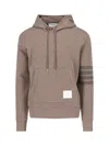 Thom Browne Men's Jersey 4-bar Knit Hoodie