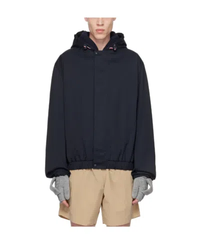 Thom Browne Hooded Jacket In Black
