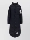 Thom Browne Navy Blue Feather Down 4-bar Coat
