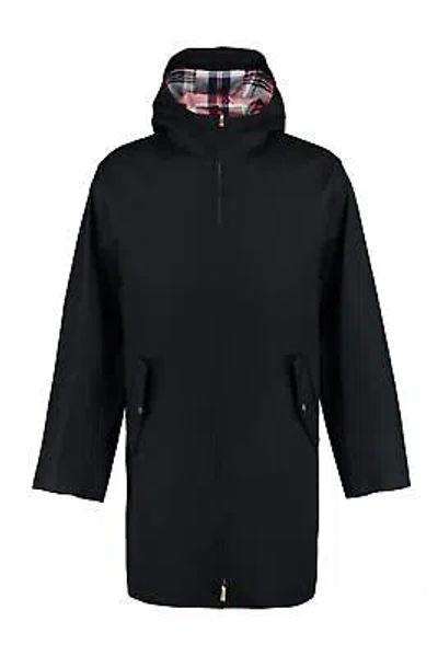 Pre-owned Thom Browne Hooded Parka In Blue