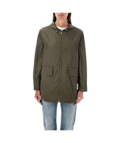 THOM BROWNE THOM BROWNE ZIP UP HOODED SHIRT JACKET