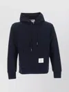 THOM BROWNE HOODED PULLOVER STRIPED TRIM