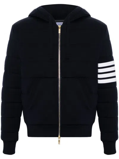 THOM BROWNE 4-BAR STRIPE HOODED JACKET