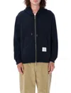 Thom Browne Zip Sweatshirt Clothing In Navy