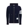 Thom Browne Slim-fit Striped Loopback Cotton-jersey Zip-up Hoodie