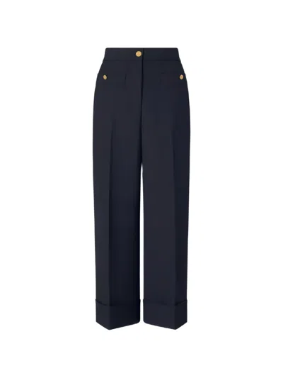 Thom Browne Hopsack Suiting Trousers In Blue