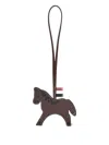 Thom Browne Horse-motif Bag Charm In Brown