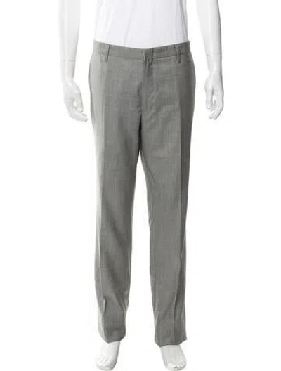 Pre-owned Thom Browne Houndstooth Dress Pants In Grey