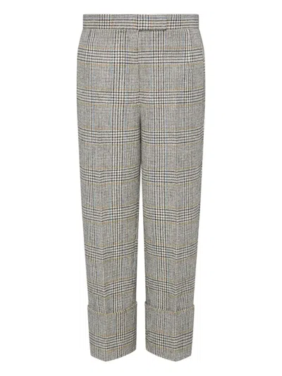 Thom Browne Backstrap-detail Trousers In Gray