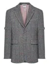 Thom Browne Hunting Tweed Blazer In Multi