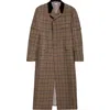 Thom Browne Hunting Tweed Chesterfield Coat In Brown