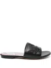Thom Browne Icon Claquette Pantoletten In Schwarz