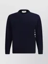 Thom Browne Iconic Bands Sweater With Side Slits