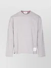 Thom Browne Rey Oversized Long Sleeves Top In Gray