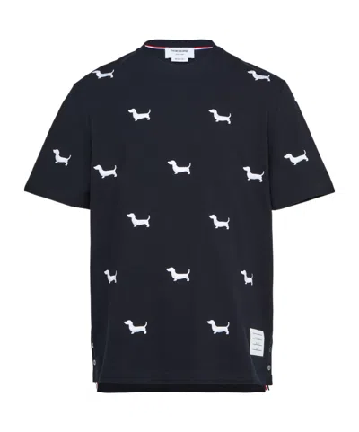 Thom Browne Item O-neck Short-sleeved T-shirt In Black