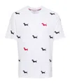 Thom Browne T-shirt With Dachshunds In White
