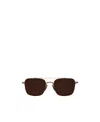 Thom Browne Ivatoa Sunglasses With Square Frames In Brown