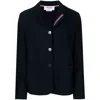 Thom Browne Rwb-tab Jersey Blazer In Blue