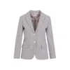 Thom Browne Checked Single-breasted Blazer In Multicolour