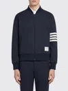 Thom Browne Classic Loopback 4-bar Bomber Men In Blue