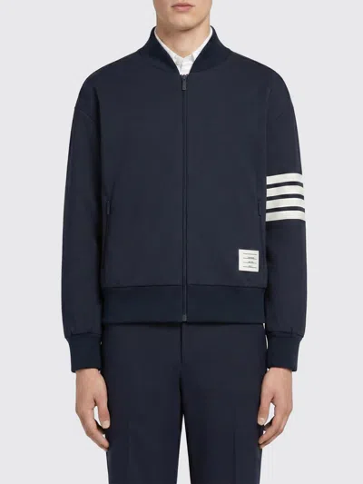 THOM BROWNE THOM BROWNE 4-BAR VISCOSE BLEND BOMBER JACKET,I00750009