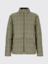 Thom Browne Reversible Down Jacket Featuring Checkered Pattern In Green