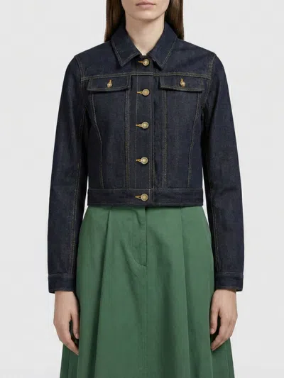 Thom Browne Jacket Woman  In Blue