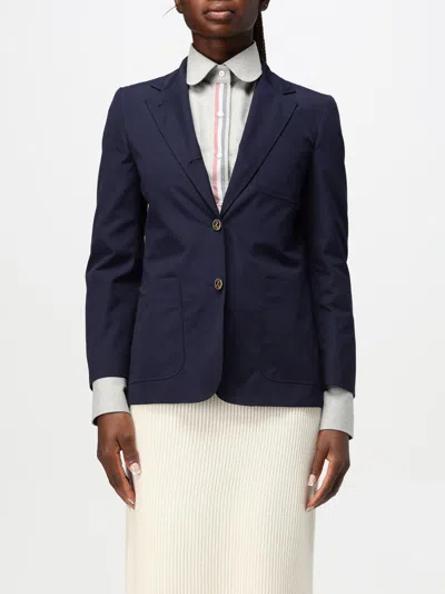 Thom Browne Jacket  Woman Color Blue In Blau