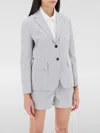 Thom Browne Thom E Women's Seersucker Single-breasted Jacket In 条纹