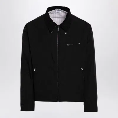 Thom Browne Jacket With Tricolour Detail In Black