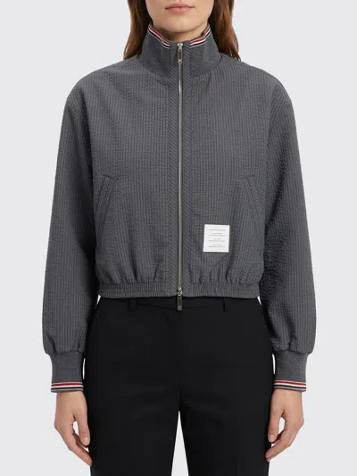 Thom Browne Jacket Woman  In Gray