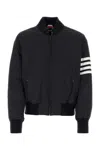 Thom Browne Jackets Blue And Green In Black