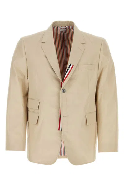 Thom Browne Jackets And Vests In Beige O Tan