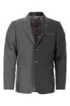 Thom Browne Two-tone Twill Blazer With Button Cuffs In Multicoloured