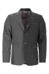 Thom Browne Two-tone Twill Blazer With Button Cuffs In Multicoloured