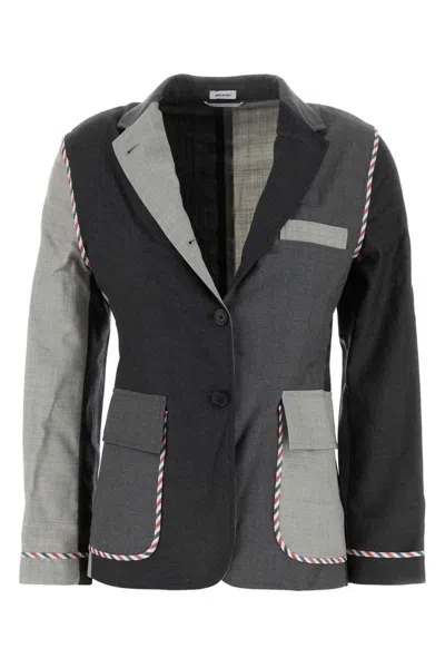 Thom Browne Giacca In Lana Multicolor Donna