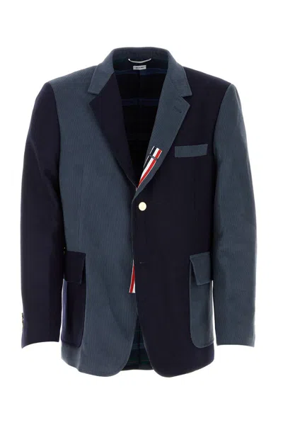 Thom Browne Jackets And Vests In Navy