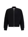 Thom Browne Honeycomb Zip Bomber Jacket In Black