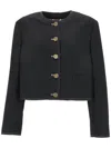 Thom Browne Woman Jacket Midnight Blue Size 4 Wool In Blue
