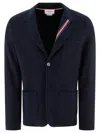 Thom Browne Deconstructed Blazer Featuring Rwb Accents In Blue