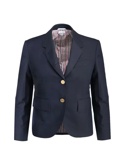 Thom Browne Dark Blue Single Breasted Blazer