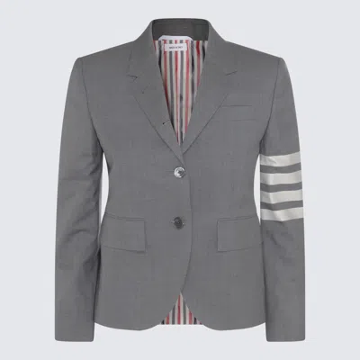 THOM BROWNE JACKETS MED GREY