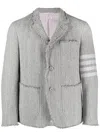 Thom Browne 4-bar Stripe Blazer In Med Grey